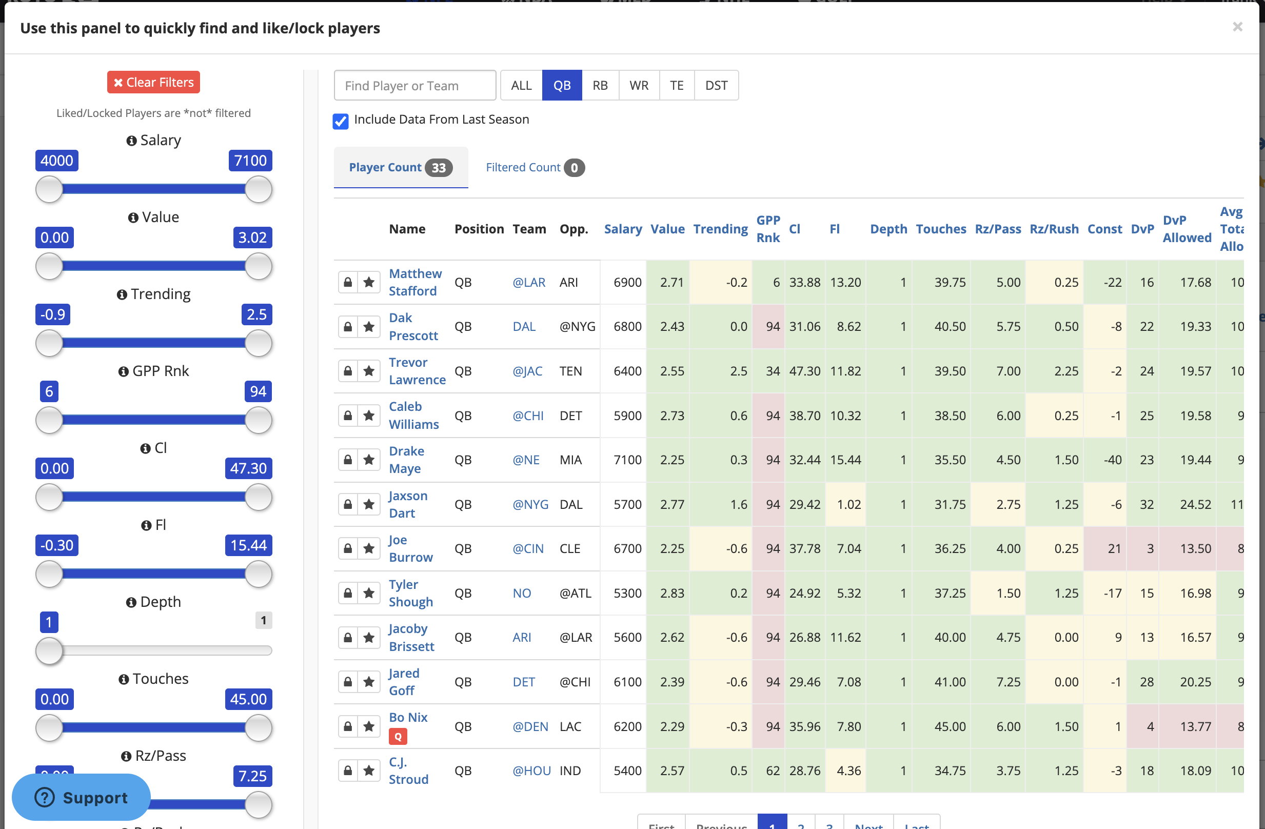 Player Research screenshot