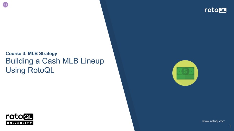 Building a Cash MLB Lineup Using RotoQL
